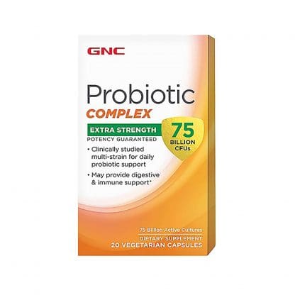GNC Probiotic Complex 75 Billion CFUS - 20 cápsulas.
