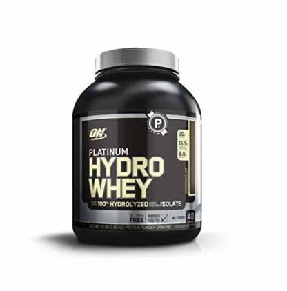 ON Platinum Hydro Whey Chocolate - 3.5 LB, 40 servidas.