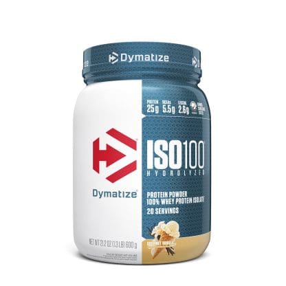 Dymatize ISO100 Gourmet Vainilla - 1.3 LB, 20 servidas.