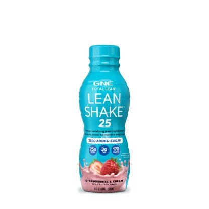 GNC TOTAL LEAN® Lean Shake ™ 25 Strawberries & Cream RTD- 14 fl oz, 414 ML.