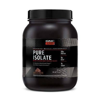 GNC AMP Pure Isolate chocolatefFrosting 2.13lb, 28 servings