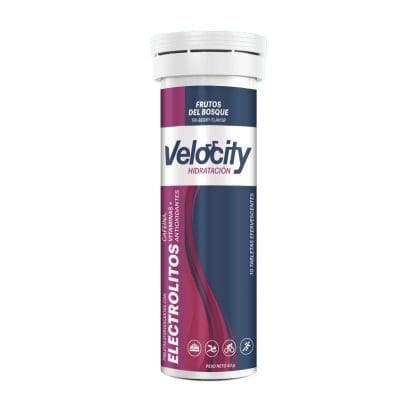 Velocity Electrolitos Sabor Frutos del Bosque - 10 tabletas