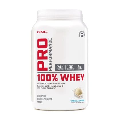 GNC PP 100% Whey Vainilla Cream -1.87 LB, 25 servidas.