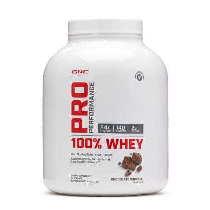GNC PP 100% Whey Chocolate Supreme -5.01 LB, 64 servidas.