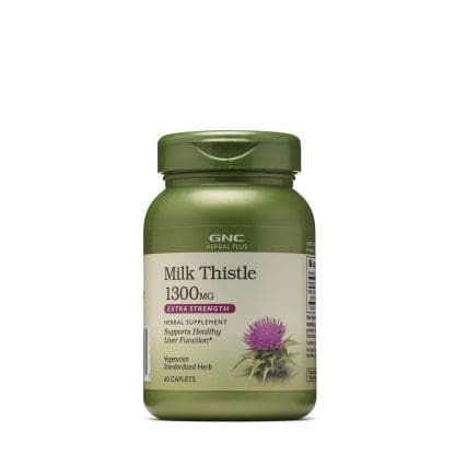 GNC Milk Thistle - 1300 MG, 60 cápsulas.